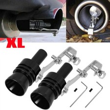 New 2Pcs XL Black Car Turbo