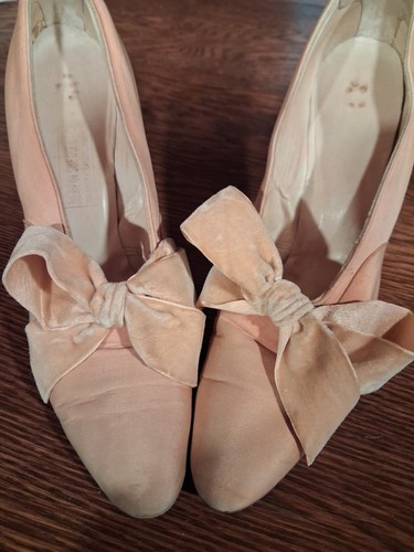 Vintage shoes 1930s silk - shoes,