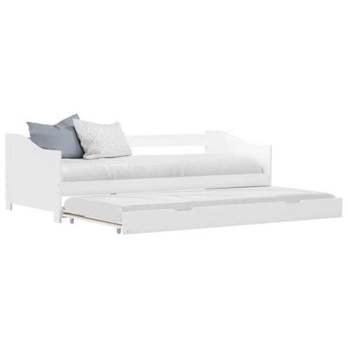 Sofa bed pull out white - white, pine