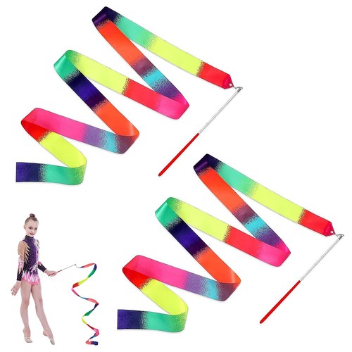 Wqedvn 2pcs gymnastics - wqedvn, ribbon
