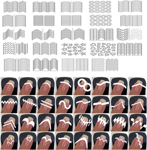French manicure nail tip - manicure,