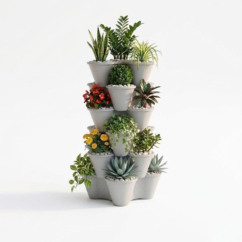 Strawberry planter tier - strawberry, 3-tier