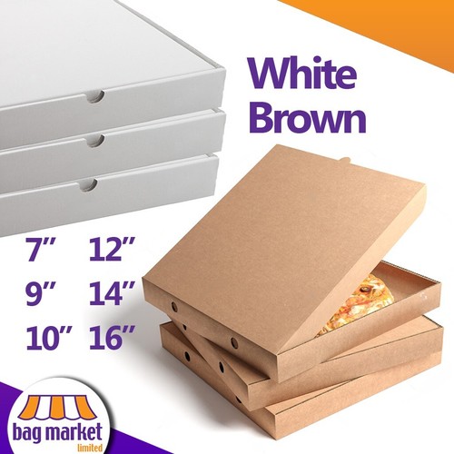 Takeaway pizza boxes - in, kraft