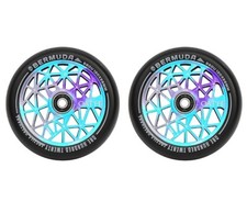 Oath Bermuda 120mm Stunt Scooter Wheels - Pair - Black/Purple/Titanium - SALE!