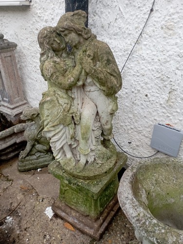 Vintage garden statue - vintage,