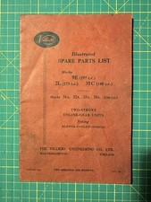 Villiers 9E 2L 31C 31A Spare Parts List – Two-Stroke Engine Gear Units 1961