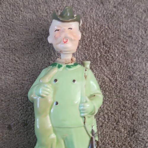 Glossy green white ceramic - green,