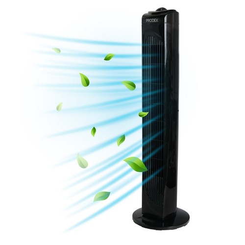 Black tower fan oscillating - tower,