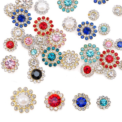 Flower sew prong - flower, sew‑on