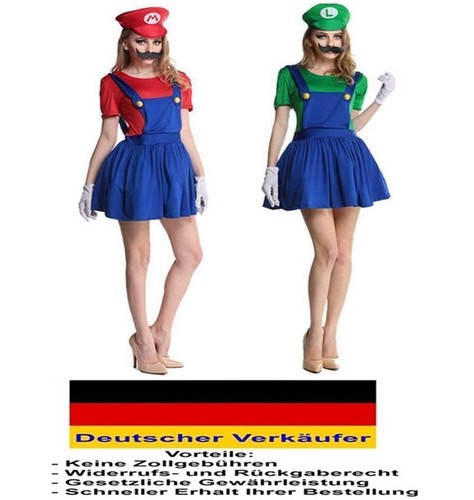 Ladies fancy dress super mario - ladies,