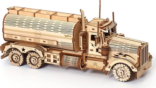 Wooden puzzle tanker - 3d, puzzle,