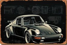 Porsche 911 Metal Sign