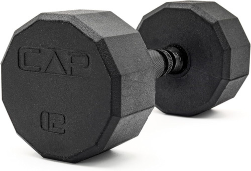 Cap barbell coated hex - cap,