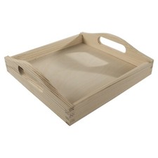 Square Wooden Serving Tray