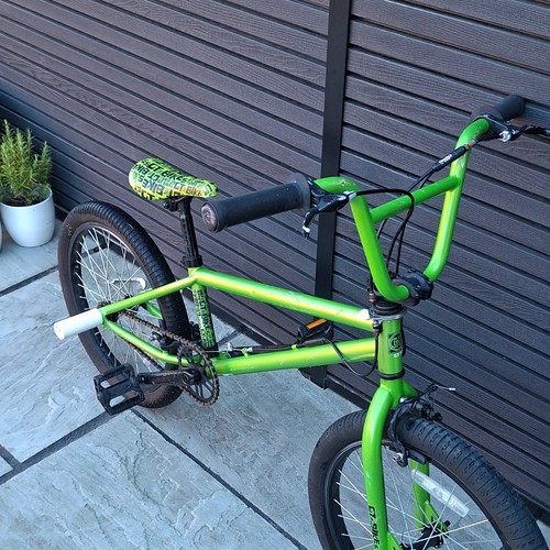 Green bmx bike - green,