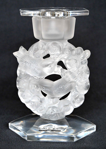 Lalique mesangers candlestick - lalique,