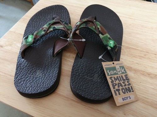 Sanuk boys camouflage flip - boys,