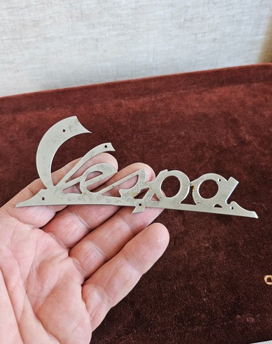 Vintage chrome scooter emblem - vintage,