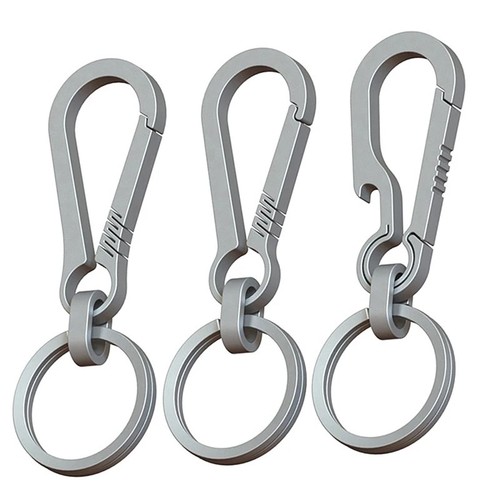 Titanium alloy keychain buckle - titanium,