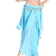 Women Belly Dance Skirt Gold