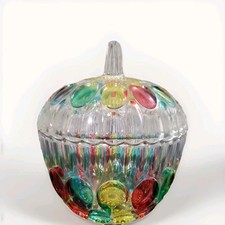 Vtg Soga Japan Crystal Lidded