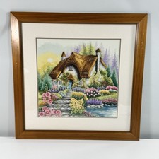 Embroidered Framed Needlepoint