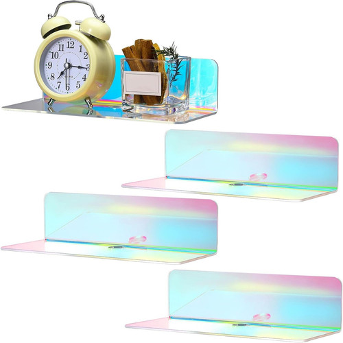Iridescent acrylic floating - iridescent,