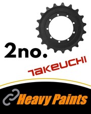 2no. Sprocket Takeuchi Digger TB016 High Quality Treated Steel