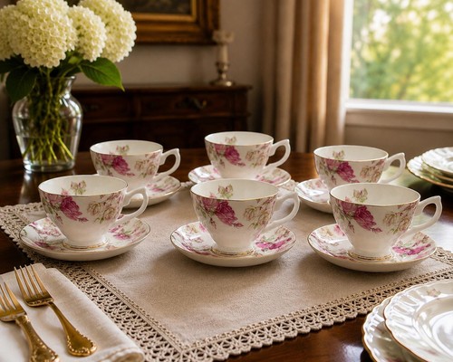 Vintage bone china - china, cups