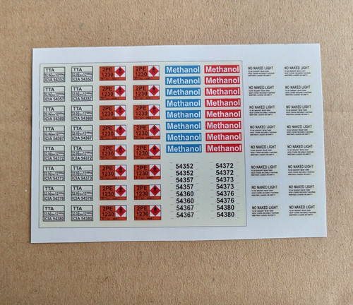 Hazchem tops panel decals - hazchem,