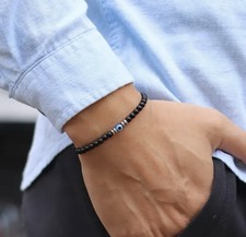 1pc 4mm Small Beads Bracelet  Evil Eye Braclet Men Handmade Lucky Friendship