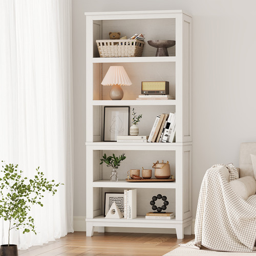 Farmhouse bookcase 5 tier - farmhouse, 5-tier