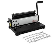 RAYSON Wire Binding Machine, Punches 23 Hole,  Model TD-1221  "Wire Slot Broken"