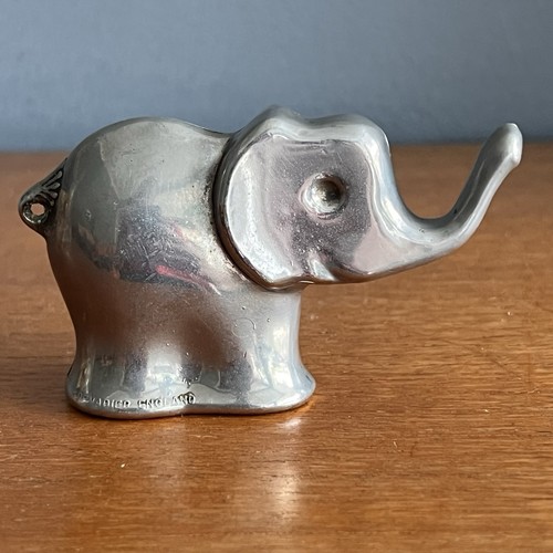 Vintage silver plated elephant - plated,