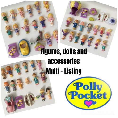 Vintage polly pocket - pocket, dolls