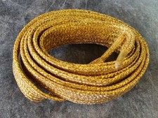 Gold Glitter Sparkly Flat Shoe Boots Trainer Laces 1.2cm x 115cm UK Seller