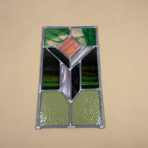 Vintage stained glass window - stained,
