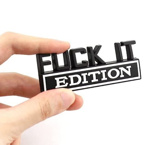Black fuck edition logo - 3d,