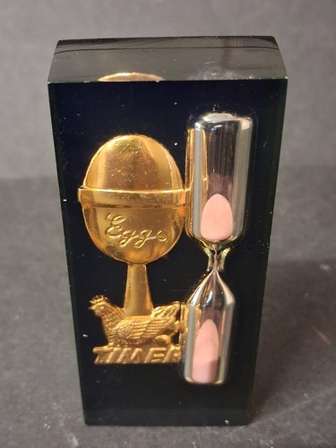 Vintage lucite egg timer - lucite,