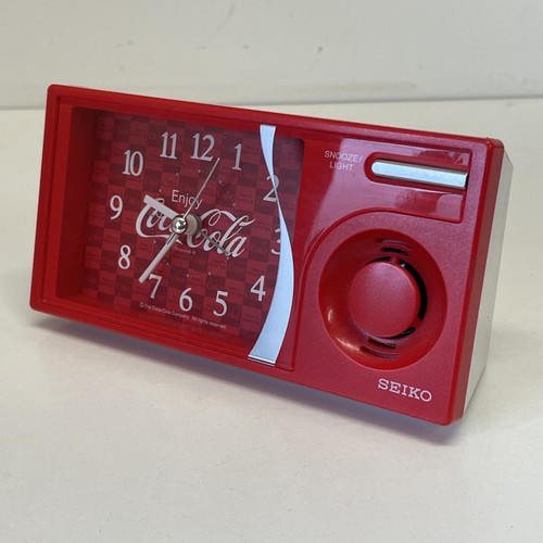 Seiko coca cola bedside alarm - cola,