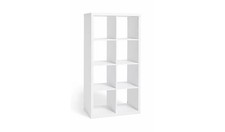 8 Cube Storage Unit White Wood