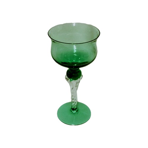 Vintage wine glass green - vintage,