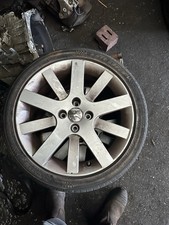 PEUGEOT 207 MK1 17" ALLOY WHEEL HOCKENHEIM 04322X and TYRE 205/45R17