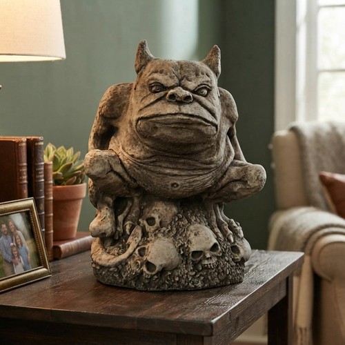 Stone garden gargoyle large - gargoyle,