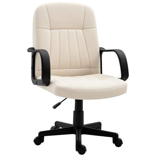 Homcom leather office chair - leather,