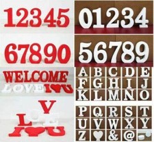 Home Christmas Wooden Letters Alphabet Wedding Decor 10cm Large 26 Free Standing