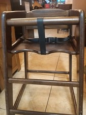Solid Wooden High Chair-