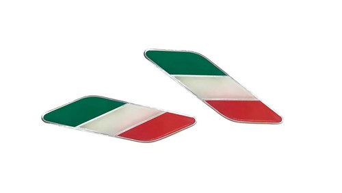 Front fender wing badge set - wing,