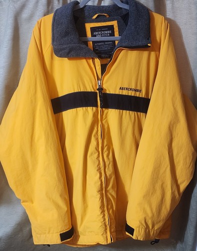 Abercrombie yellow windbreaker - abercrombie,