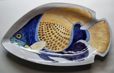 Rare Scottish Highland Stoneware Fish Plate